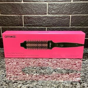 amika Pink and Black Blowout Babe Thermal Brush